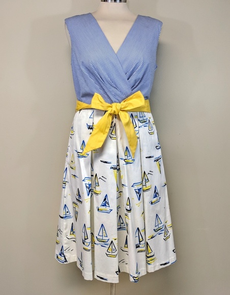 Chetta B Dresses & Skirts - Chetta B Sailboat Dress